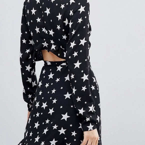 ASOS ruffle dress with stars - Picture 3 of 6